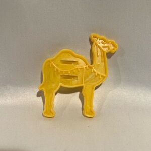 50s Vintage Yellow Camel Cookie Cutter Mid-Century Modern